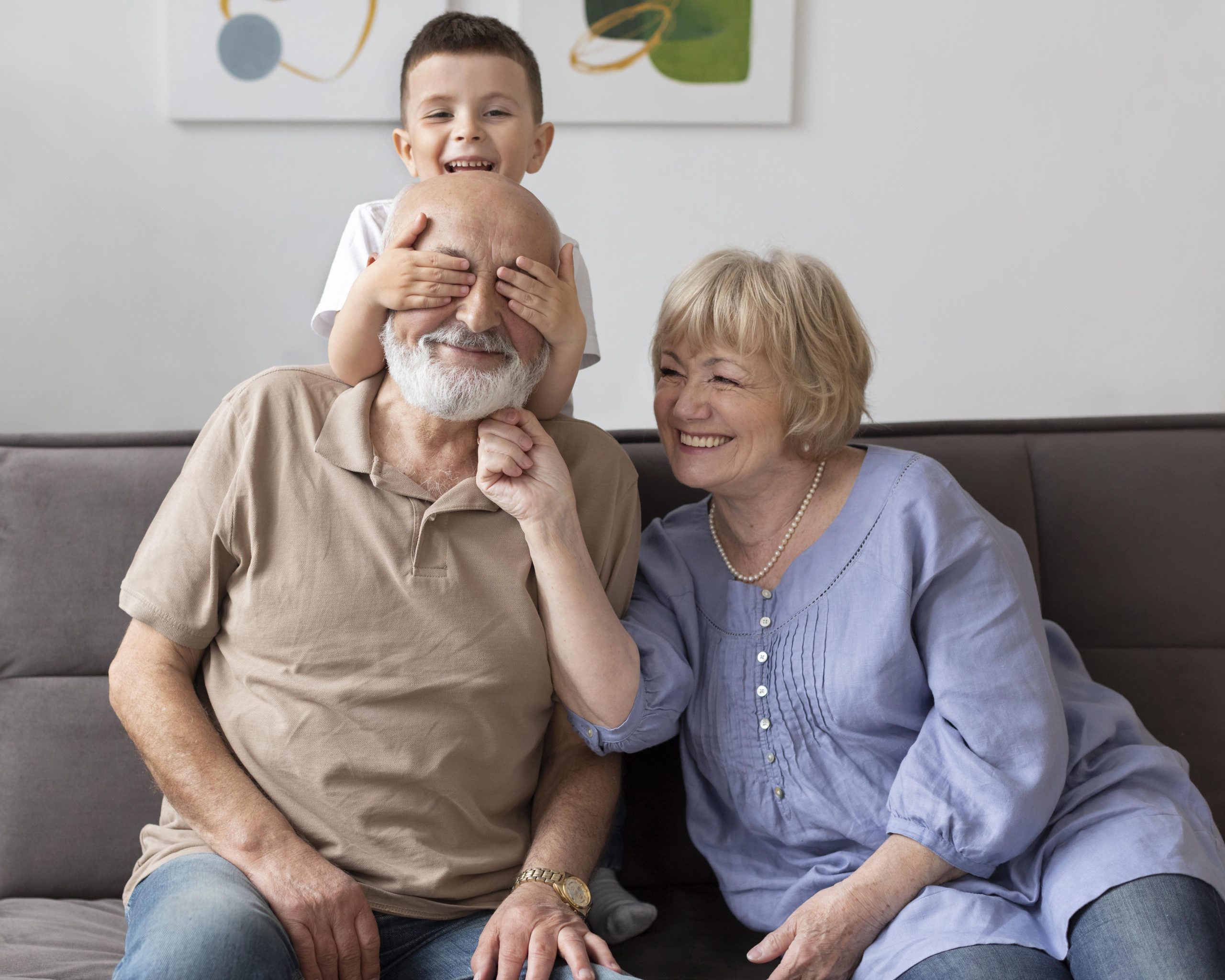 happy grandparents and grandson happy grandparents and grandson